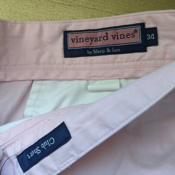 Vineyard Vines Pink Cotton Club Shorts 34 - Picture 6 of 7